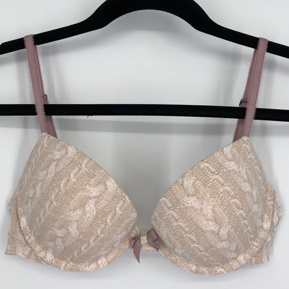 KENSIE Rope Braid Print Underwire Bra